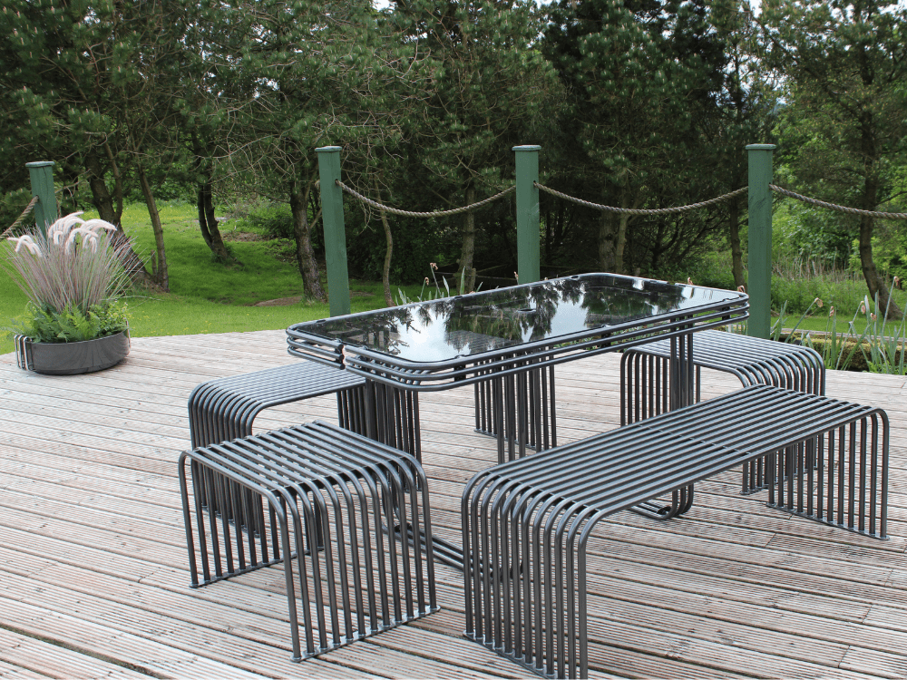 Stainless steel garden bench hotsell